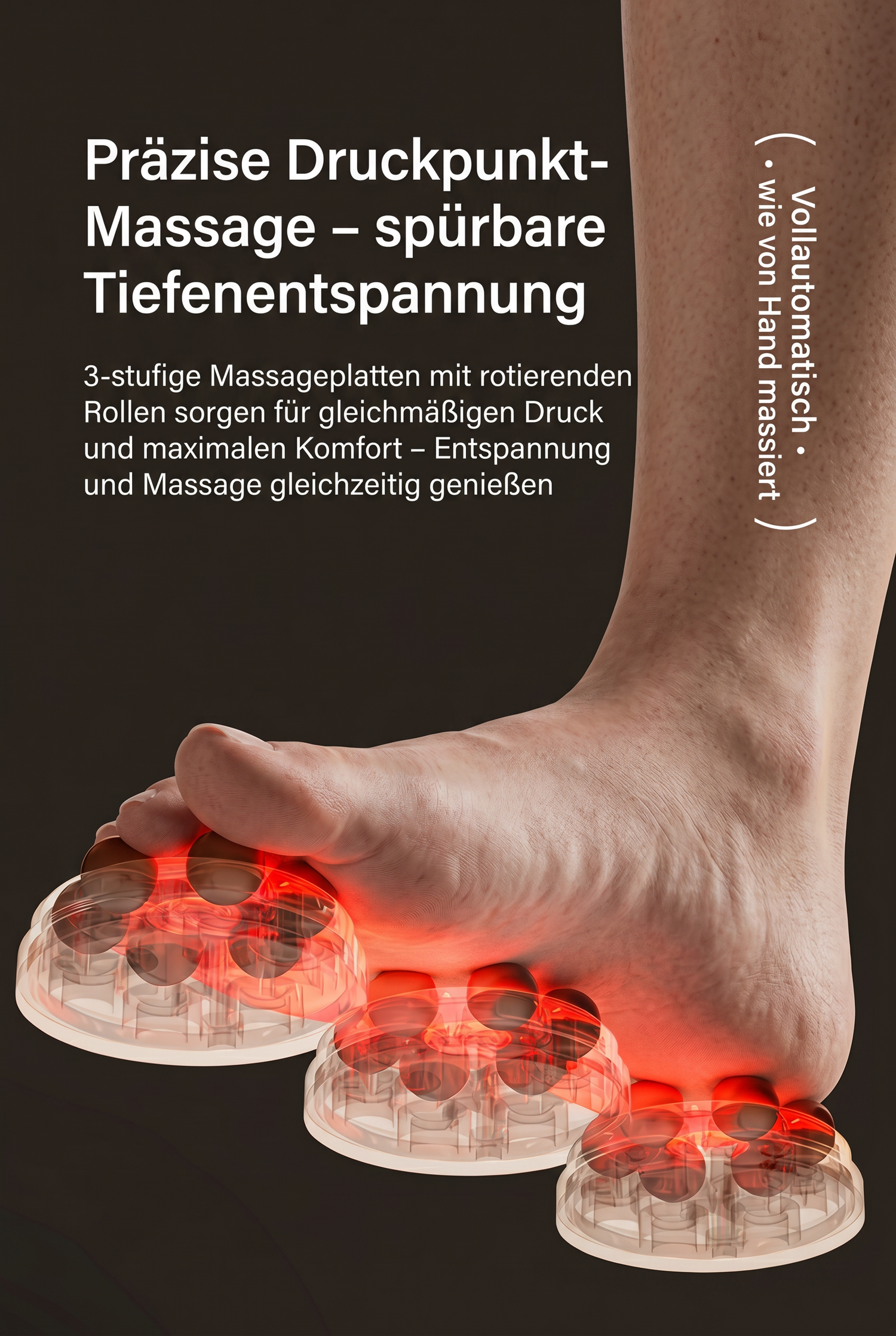 ZEILKO elektrisches Fußbad-Massagegerät – 3D-Rollenmassage, Ozon-Desinfektion und 36 Präzisionsrollen