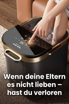 ZEILKO elektrisches Fußbad-Massagegerät – 3D-Rollenmassage, Ozon-Desinfektion und 36 Präzisionsrollen