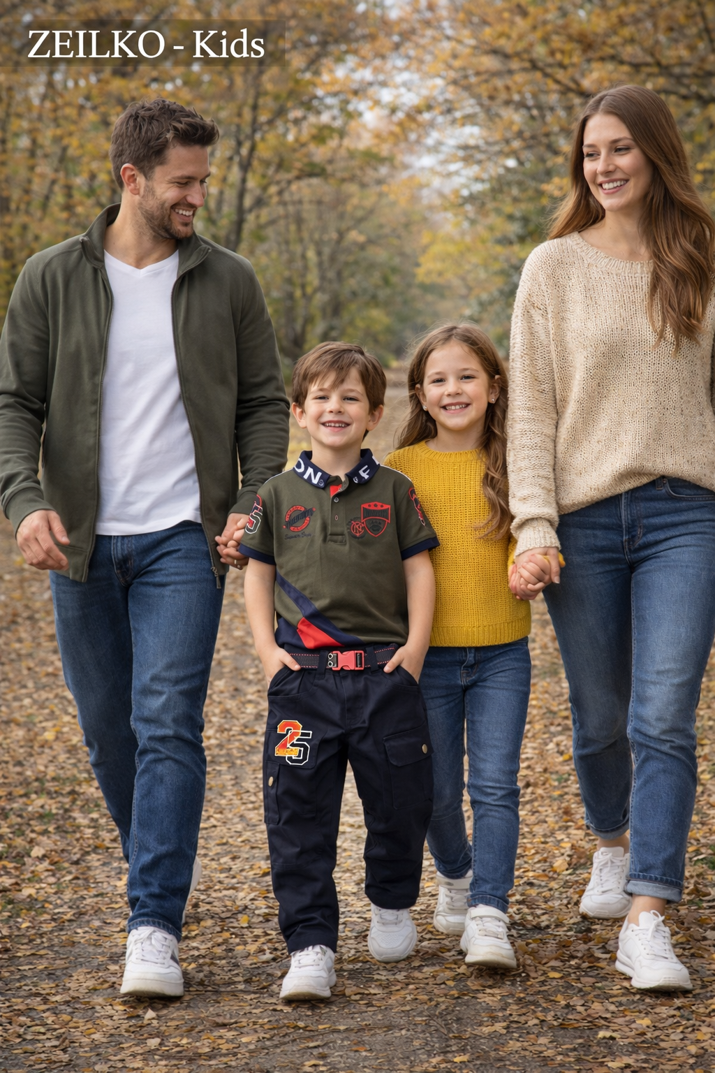 ZEILKO Kids Jungen-Set aus Polo-Shirt und Cargo-Hose mit Gürtel, 100% Baumwolle, Sommeroutfit für Jungen
