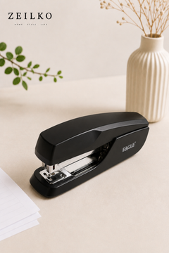 ZEILKO StaplePro Compact Heftgerät in Schwarz/Weiß – bis 20 Blatt, für Klammern 24/6 und 26/6